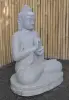Product image 7 of the product “Seated Buddha, position Dharmachakra, 71 x 56 x 100 cm, riverstone grey ”